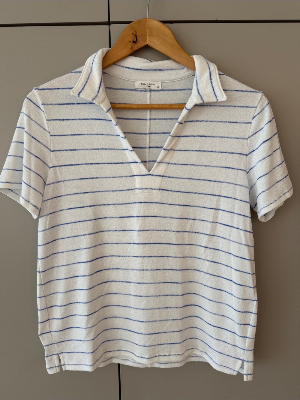 Rag & Bone women’s striped polo top size small